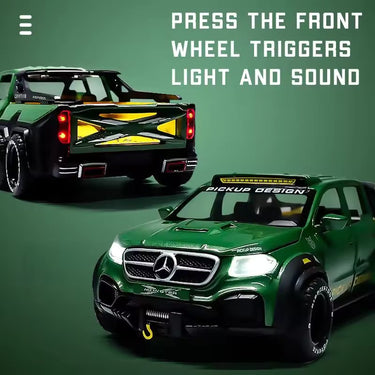 1:28 MERCEDES BENZ X-CLASS EXY 6X6 ALLOY DIECAST MODEL